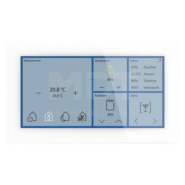 MDT KNX Glas Touch Smart Weiß BE-GTS06TW.01S