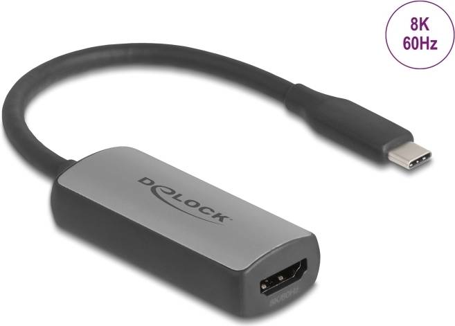 Delock USB Type-C Adapter zu HDMI DP Alt Mode 8K 60 Hz mit HDR und HDCP (64264)