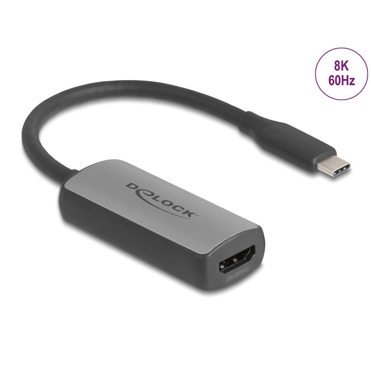 64264 - Delock USB Type-C™ Adapter zu HDMI (DP Alt Mode) 8K 60 Hz mit HDR und HDCP
