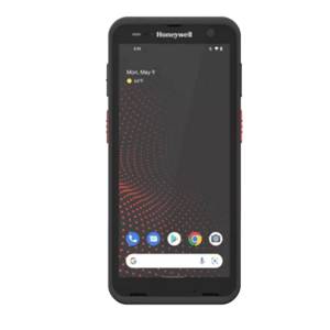 Ein Honeywell-Smartphone, das den Startbildschirm mit grundlegenden App-Symbolen und dem Datum Montag, 9. Mai sowie der Uhrzeit 8:15 anzeigt.