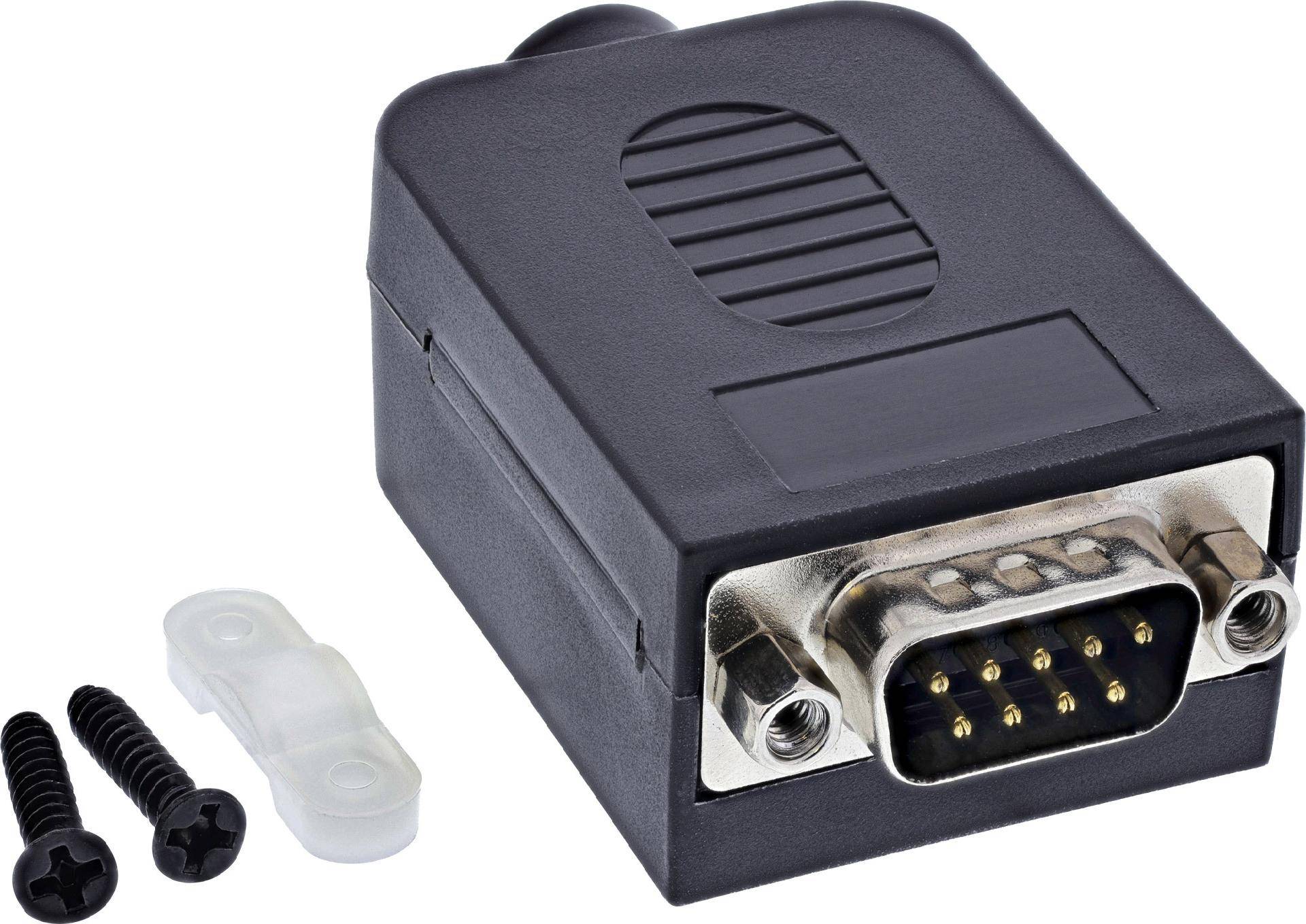 InLine® D-Sub 9 Breakout-Terminalblock, Stecker, Schraubklemme Adapter / Konverter Terminalblock
