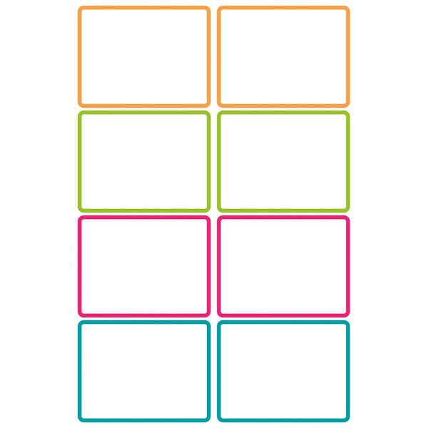 Namensaufkleber Folie 46x33mm 2 Bogen