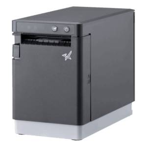 Star mC-Label2, CloudPRNT, 12 Punkte/mm (300dpi), Cutter, linerless, USB-C, Ethernet, schwarz Etikettendrucker,