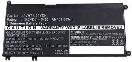 CoreParts Laptop Battery 52Wh Li-ion 15.2V 3400mAh Black 7FHHV