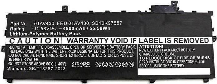 CoreParts Laptop Battery 55Wh Li-Pol 11.58V 4800mAh Black