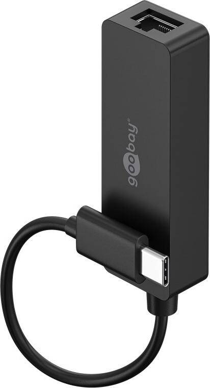 Goobay USB-C -Ethernet-Adapter schwarz