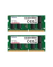 Zwei grüne ADATA-RAM-Module mit sichtbaren schwarzen Chips und gekennzeichneten Modelldetails, einschließlich „DDR4