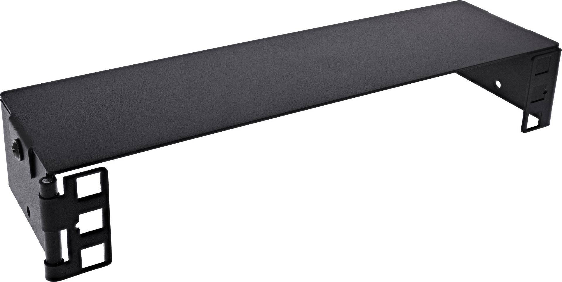 InLine 10'' Mini Rack zur Wandmontage 1HE 7.6cm Tiefe schwarz (10101A)