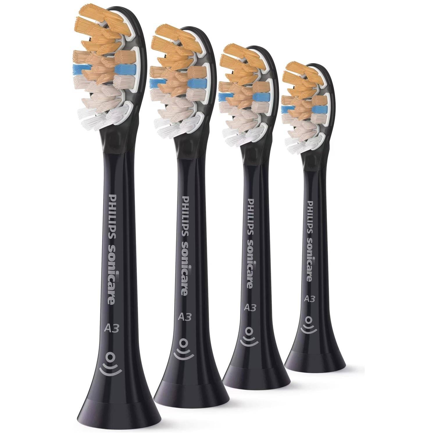 Philips Sonicare A3 Premium All-in-One Ersatzbürstenköpfe 4er-Pack schwarz