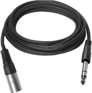 Vivolink PROAUDXLRJACKS1 Audio-Kabel 1 m XLR 6.35mm TRS Schwarz (PROAUDXLRJACKS1)