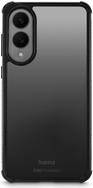 Ein elegantes schwarzes Smartphone mit einer Dual-Kamera auf der Rückseite, mit minimalistische Design und hochglänzender Oberfläche.