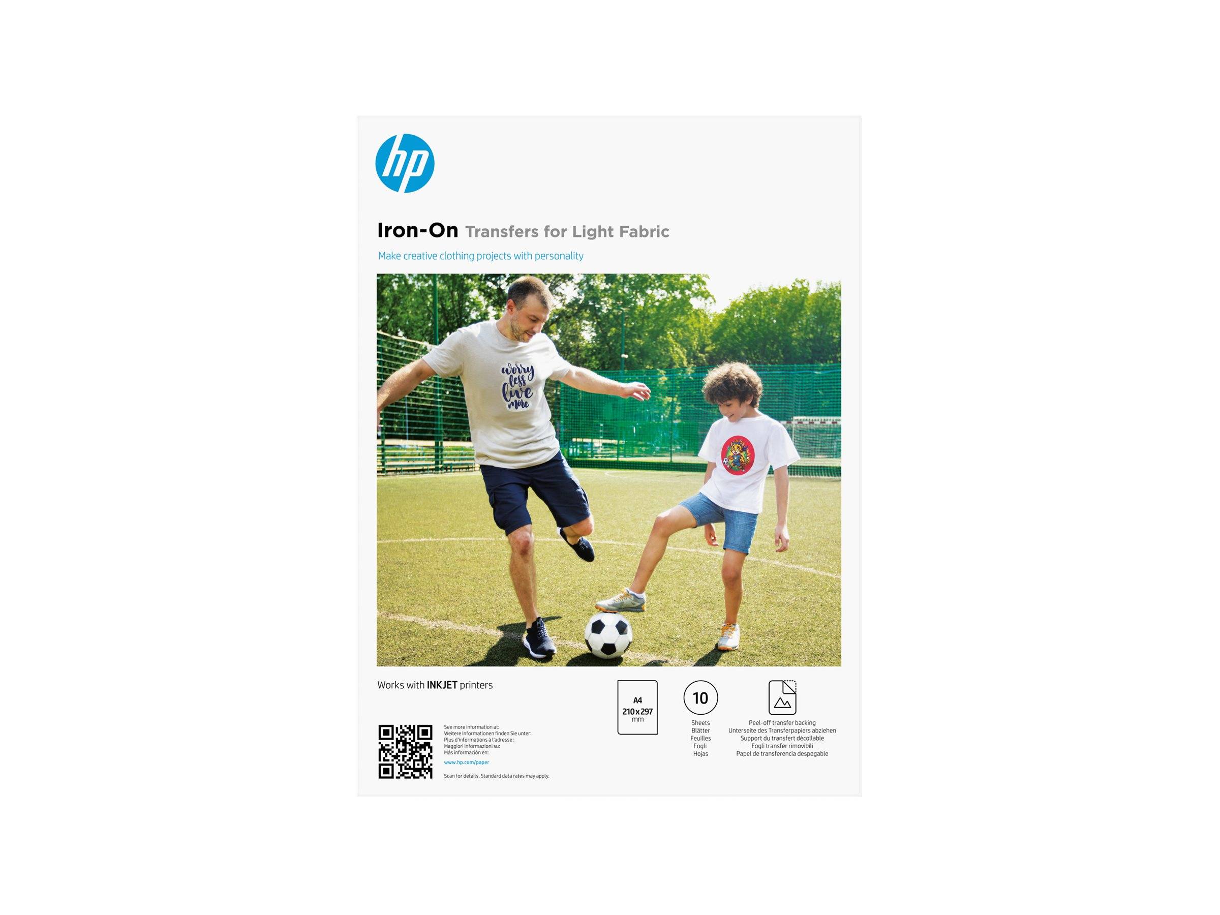 HP Light Fabric A4 (210 x 297 mm) 10 Etikett(en)