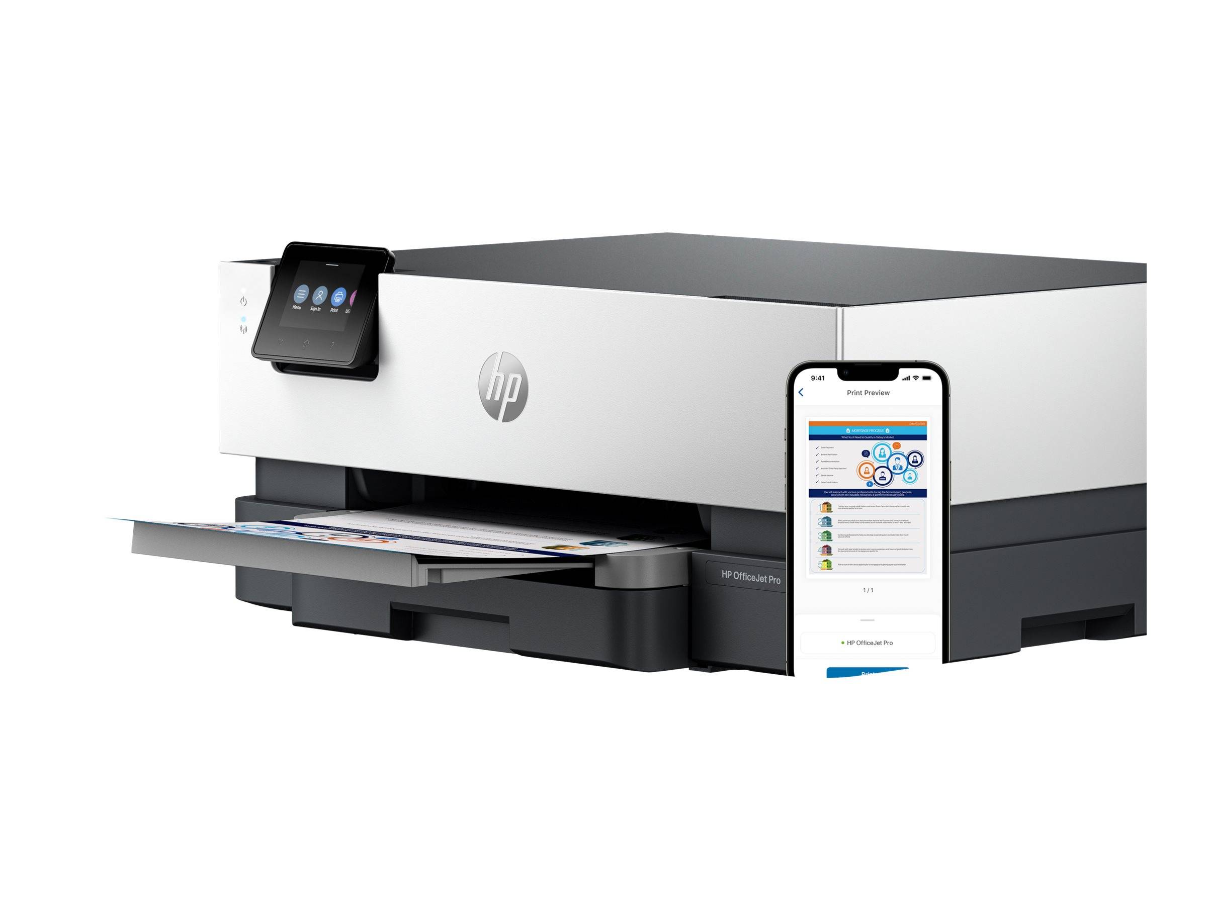 HP Officejet Pro 9110b - Drucker - Farbe - Duplex - Tintenstrahl - A4/Legal -