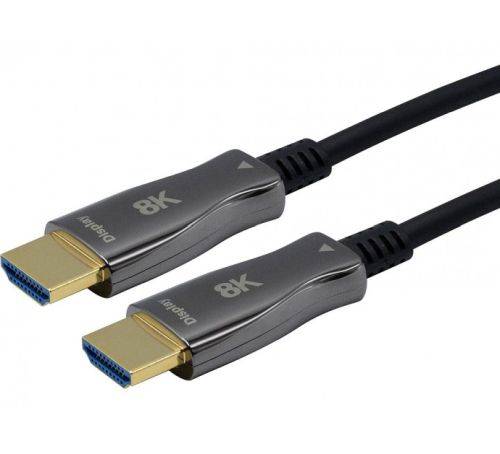 Exertis Connect Ultra High-Speed HDMI 2.1 AOC Hybrid-Kabel, 8K@60Hz, HDMI St. A / HDMI St. A, schwar