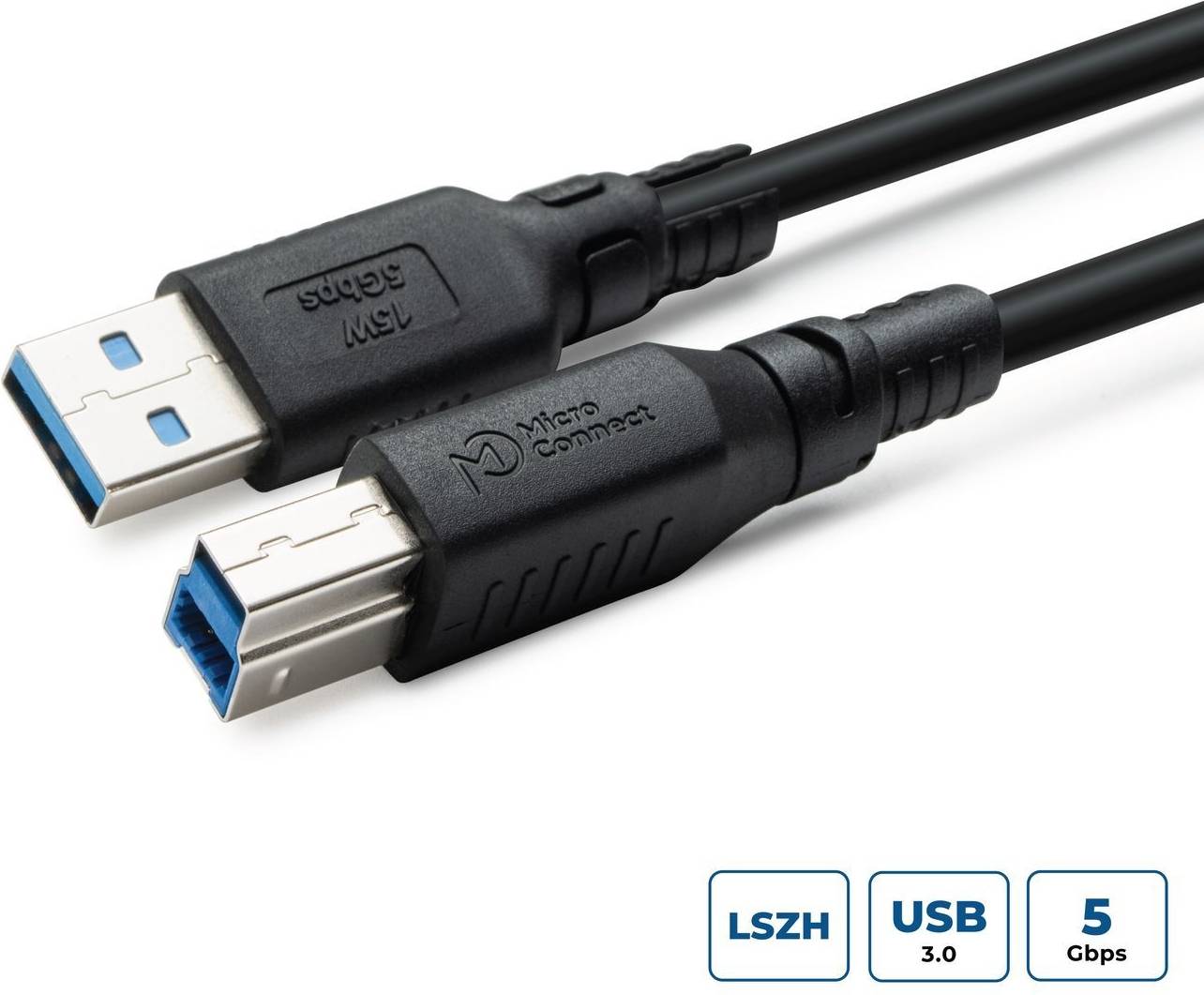 MicroConnect ColorFlex USB 3.2 A-B Gen 1 (USB3.0AB1B-LSZH)