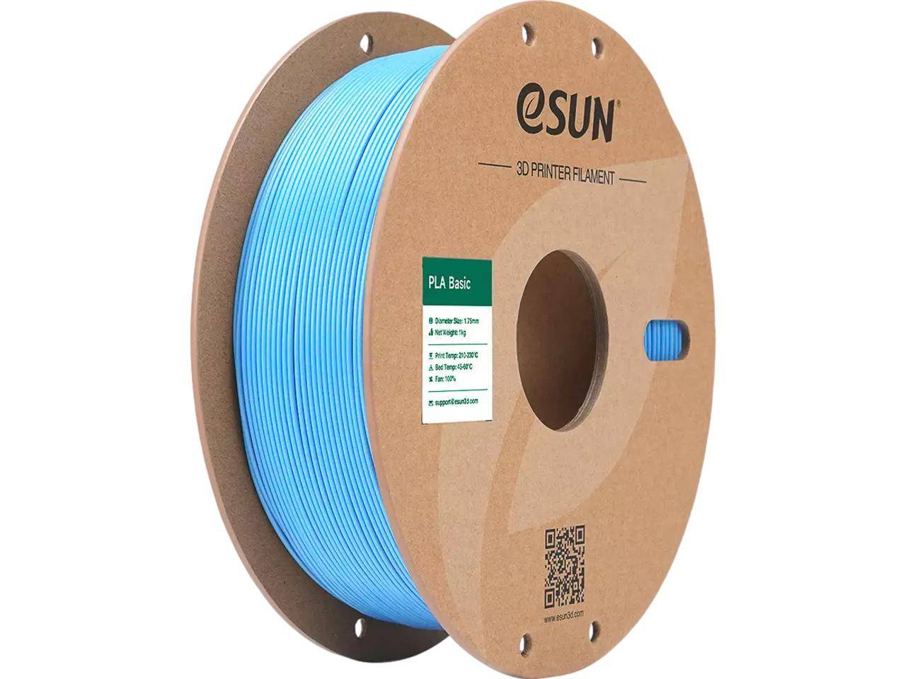 eSUN PLA-Basic Filament, 1,75mm, 1kg - Farbton: Light Blue