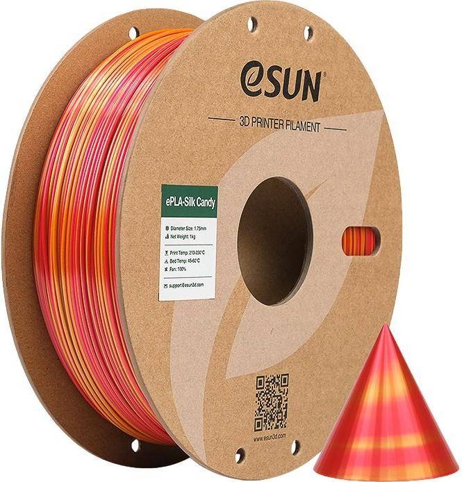 EPLA-SILK CANDY 1,75mm RED GOLD 1kg ESUN 3D FILAMENT (EPLA-SILK CANDY175RJ1)