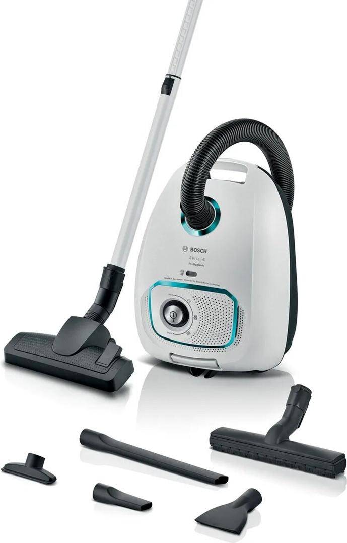 Bosch Serie 4 BGB41HYG1H Staubsauger mit Beutel, 600 W, weiß (BGB41HYG1H)