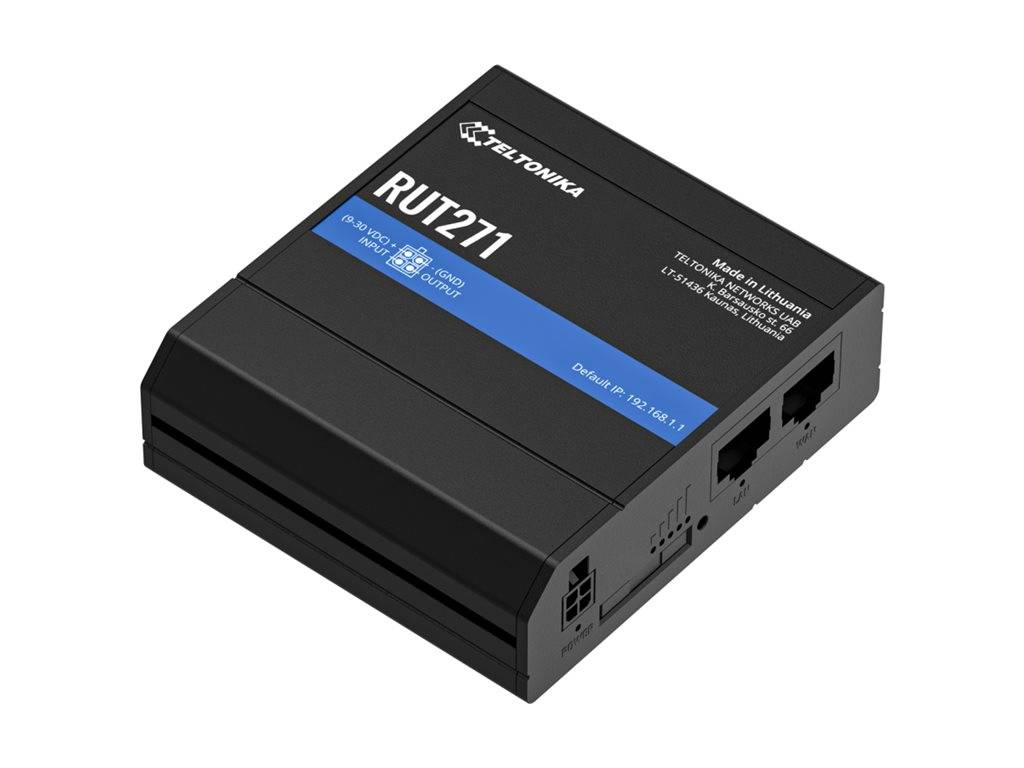 Teltonika RUT271 - Wireless Router - Netz - WWAN2-Port-Switch - 5G - LTE - 4G -