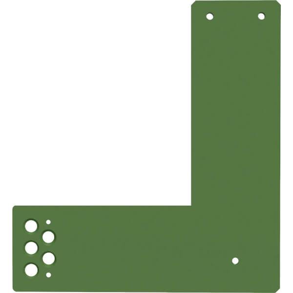 wolk Türwächter Montageplatte L Winkel für Glas- und Rahmentüren