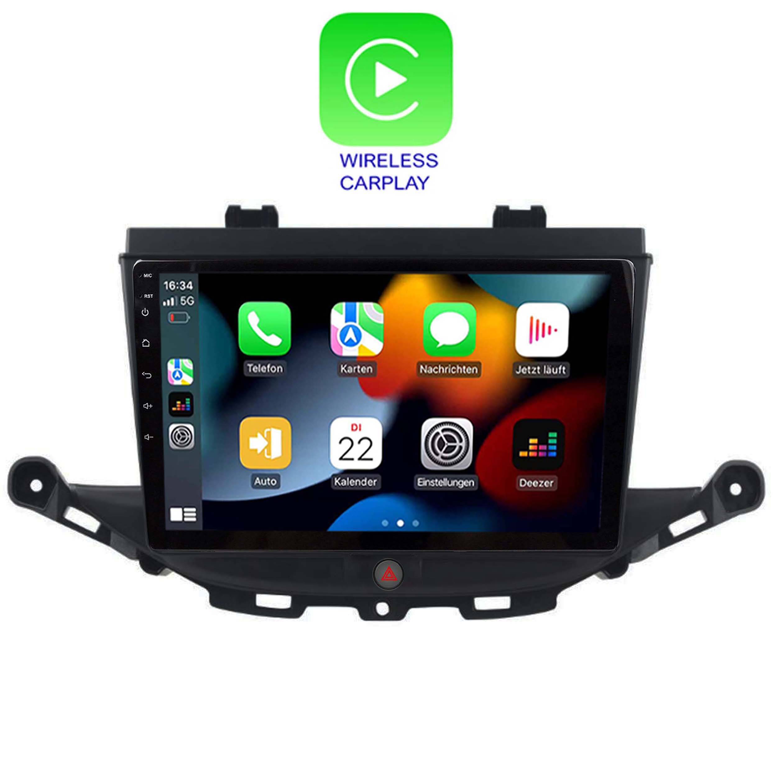 Für Opel Astra K 15-22 9" Touchscreen Android Autoradio GPS Navigation CarPlay