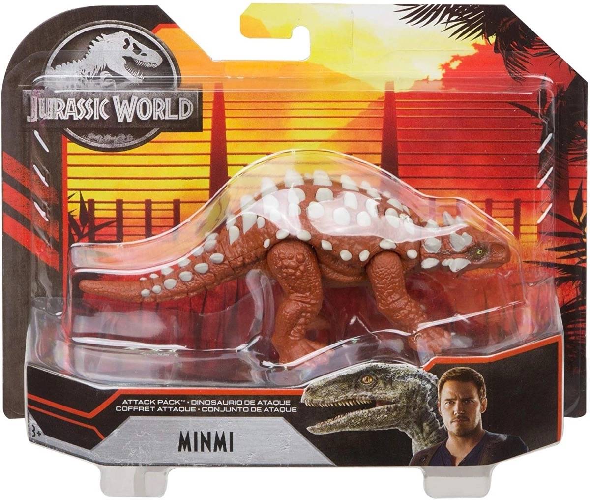 Mattel FPF11; GJN60 - Jurassic World Dino Rivals Attack Pack Minmi