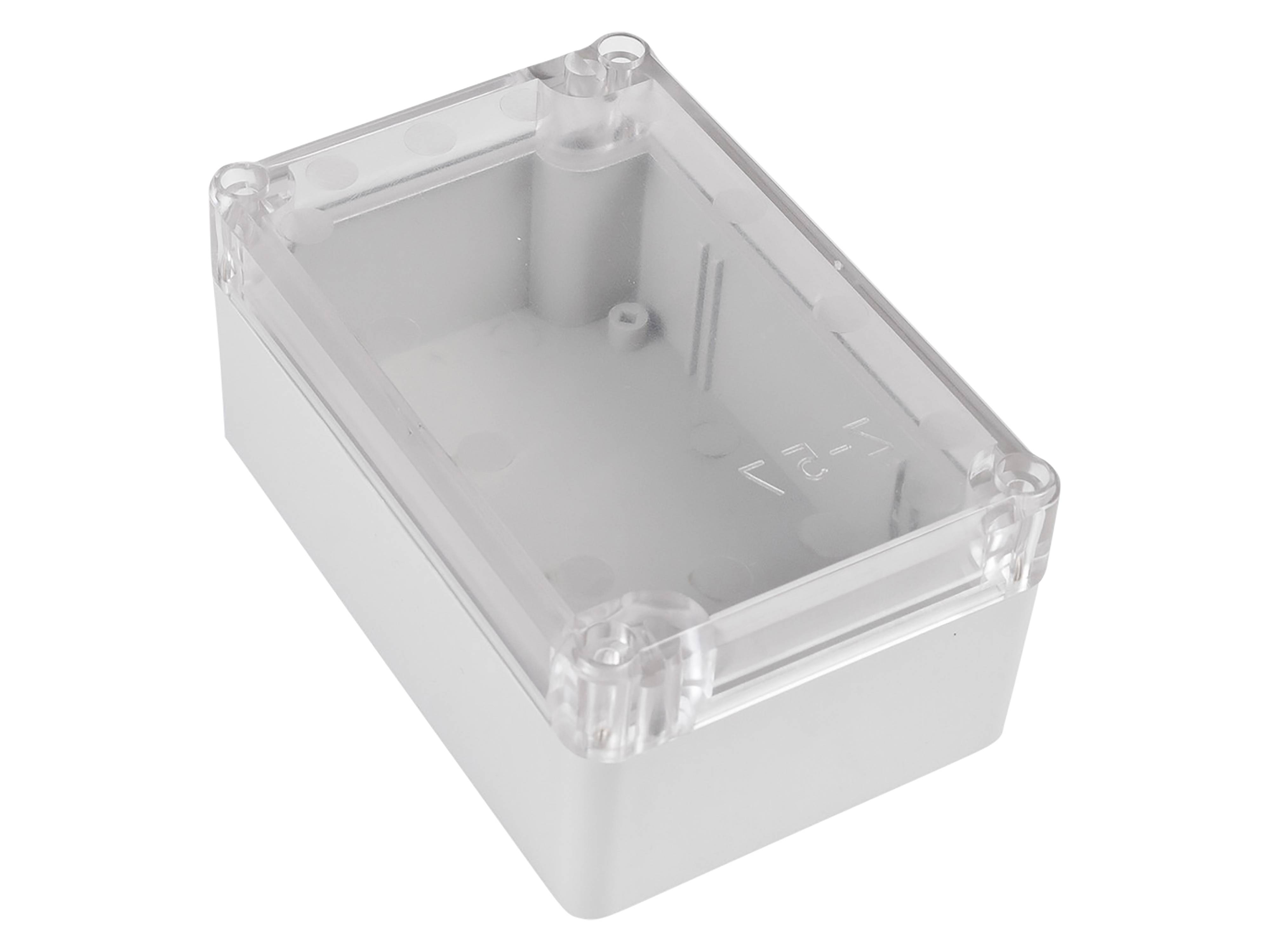 POLLIN ABS-Gehäuse 4U63120806437, 118x78x55 mm, IP65, Glasklarer Deckel