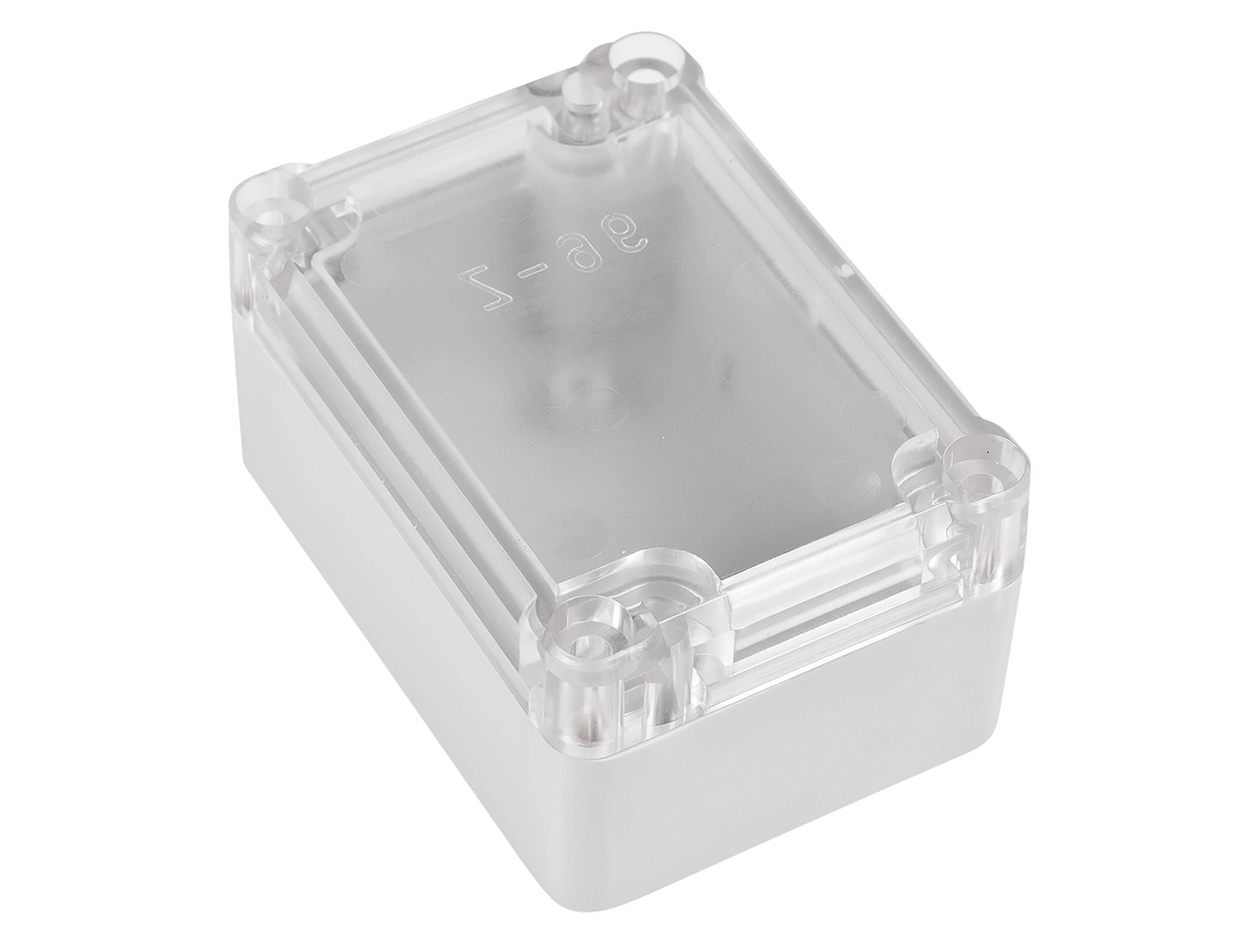 POLLIN ABS-Gehäuse 4U63070504437, 70x50x37 mm, IP65, Glasklarer Deckel