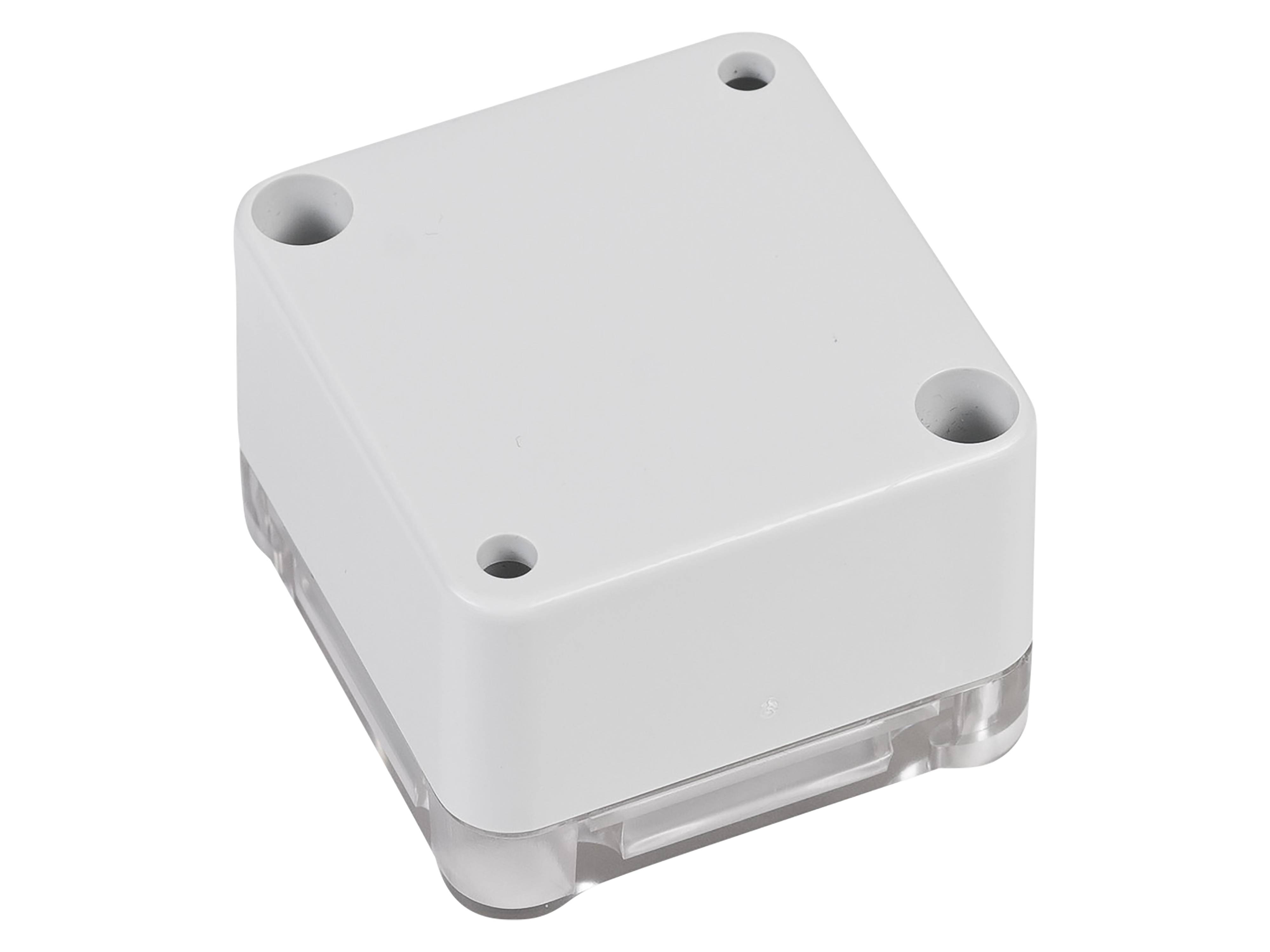 POLLIN ABS-Gehäuse 4U63050504437, 51x49x36 mm, IP65, Glasklarer Deckel