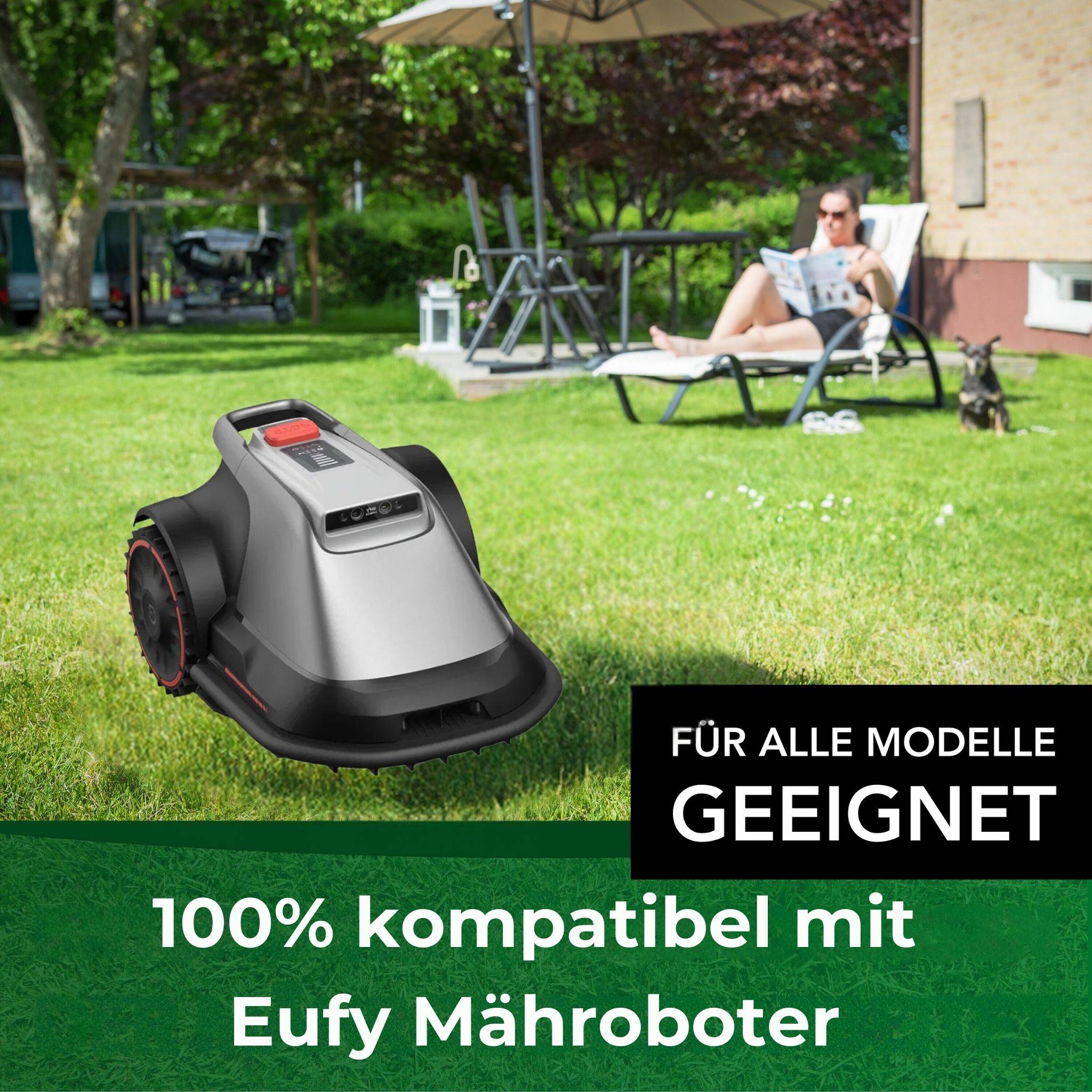 Genisys Edelstahl Ersatz Messer Klingen kompatibel mit Eufy E15 E18 Mähroboter von Anker - LongLife - 1-Loch bruchsicher [DIN EN 50636 geprüft],30,S