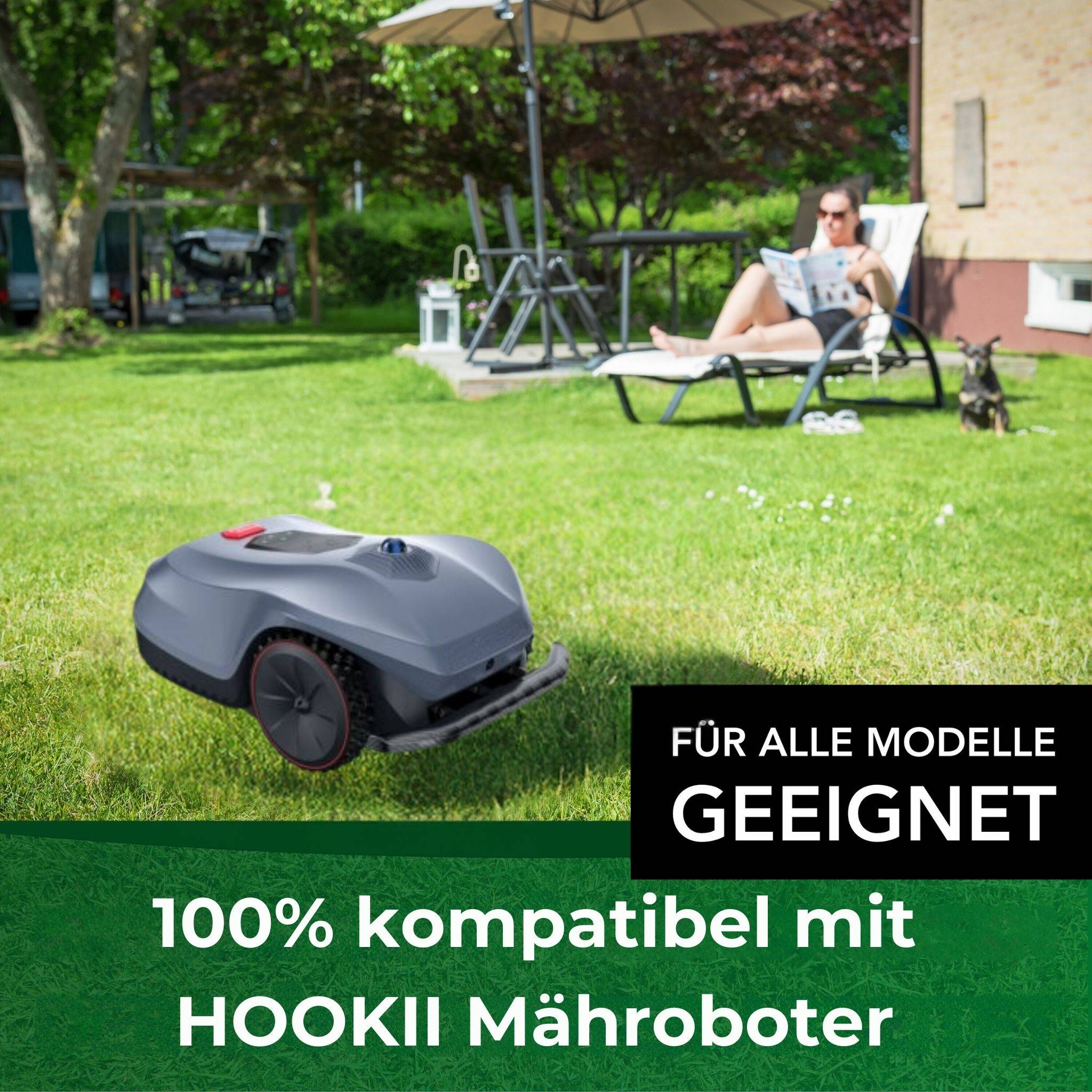 Genisys Edelstahl Ersatz Messer Klingen kompatibel mit Hookii Neomow Mähroboter - LongLife - 1-Loch bruchsicher [DIN EN 50636 geprüft],30,Stück