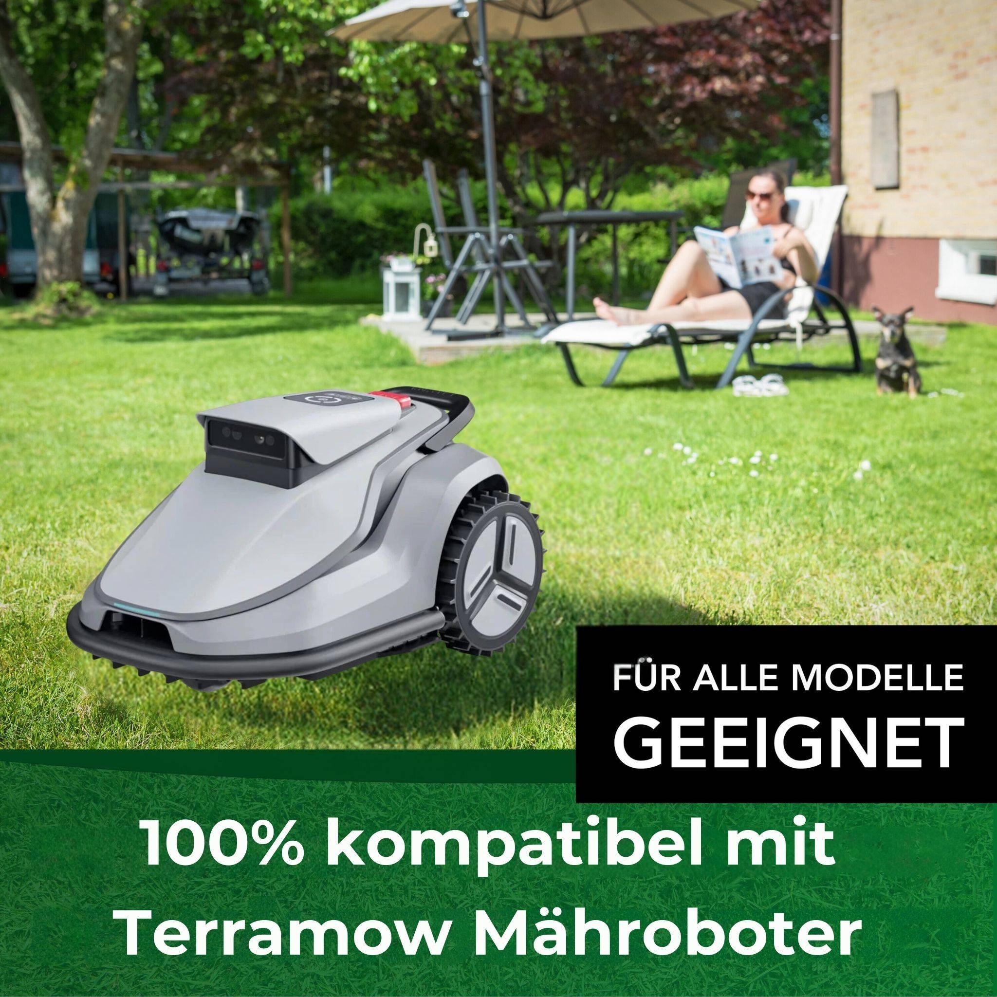 Genisys Edelstahl Ersatz Messer Klingen kompatibel mit Terramow Mähroboter von Anker - LongLife - 1-Loch bruchsicher [DIN EN 50636 geprüft],9,Stück