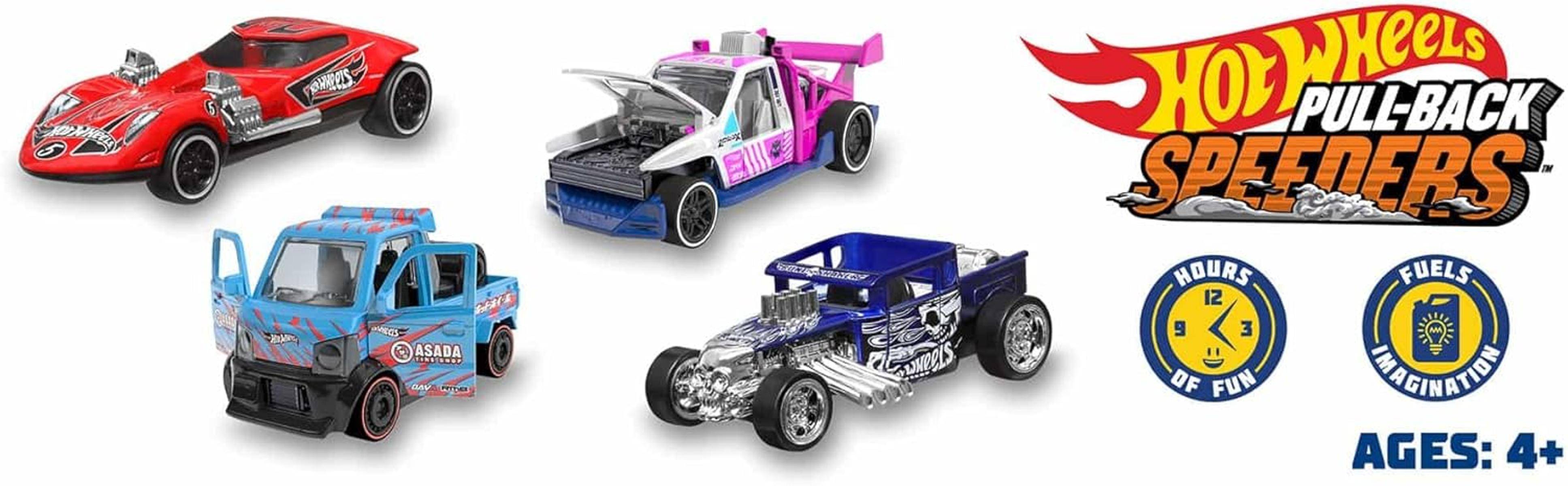 Hot Wheels Pull-Back Speeders Spielzeugauto 1:43 Auto zum Zurückziehen HPR70
