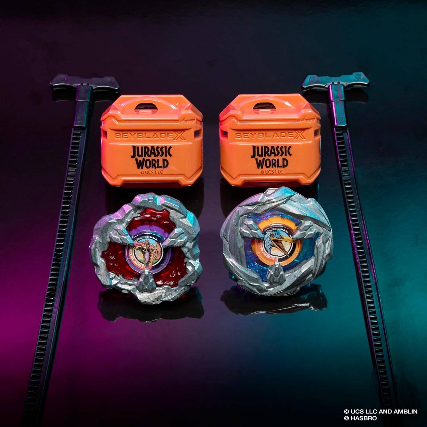 Hasbro Beyblade X Jurassic World Collab Spinosaurus Quetzalcoatlus Multipack 8+