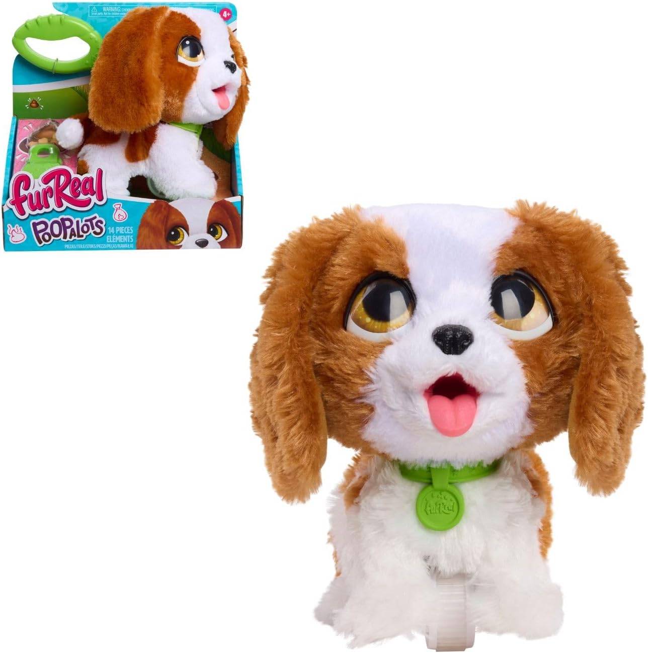 JJust Play Poop-a-Lots King Charles Spaniel interaktiv 20,3 cm Plüschtier 4+