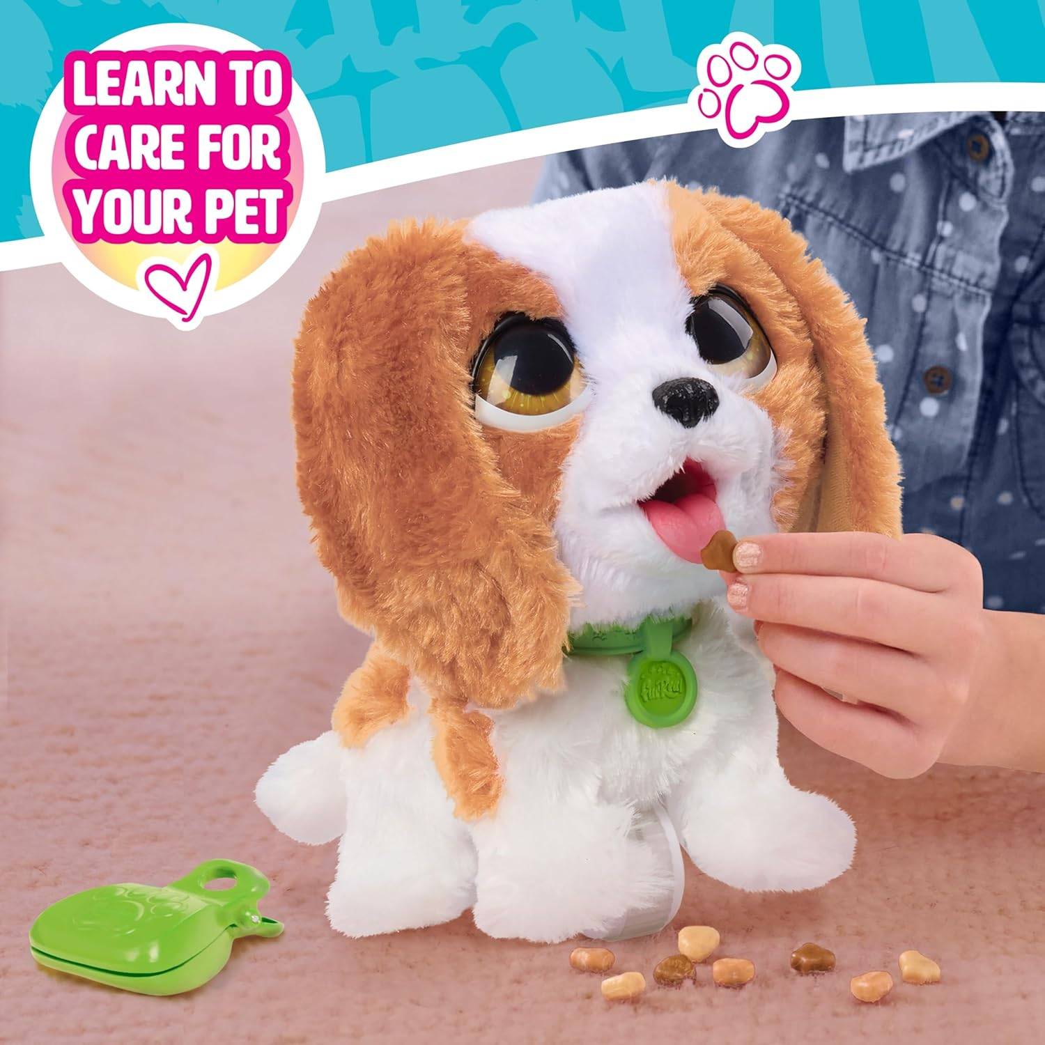 JJust Play Poop-a-Lots King Charles Spaniel interaktiv 20,3 cm Plüschtier 4+