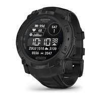 Garmin Instinct 3 Solar Tactical Edition 50mm Schwarz mit Silikon-Wechselarmband 26 mm