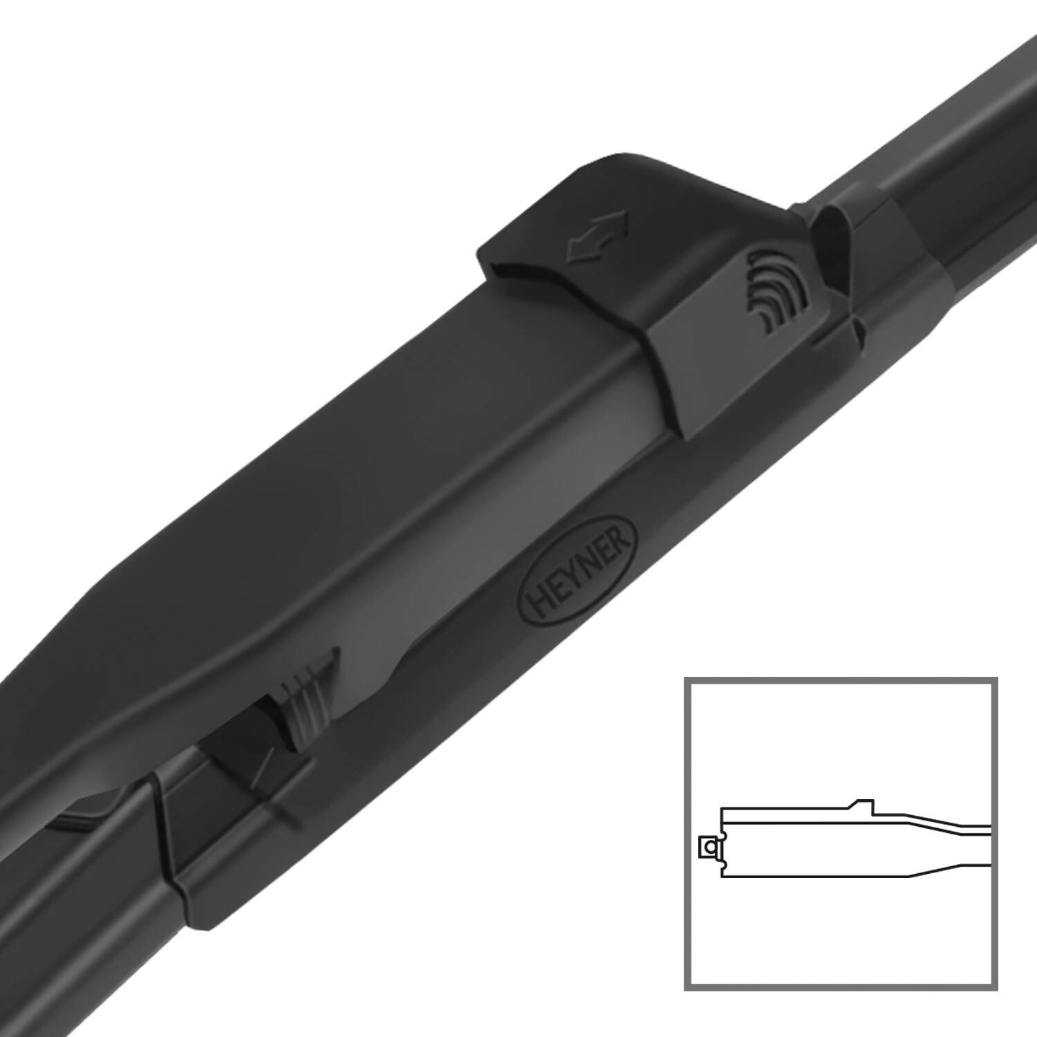 HEYNER® Scheibenwischer für ALPINA B3 09.2019 - 08.2026, HYBRID Flachbalkenwischer,