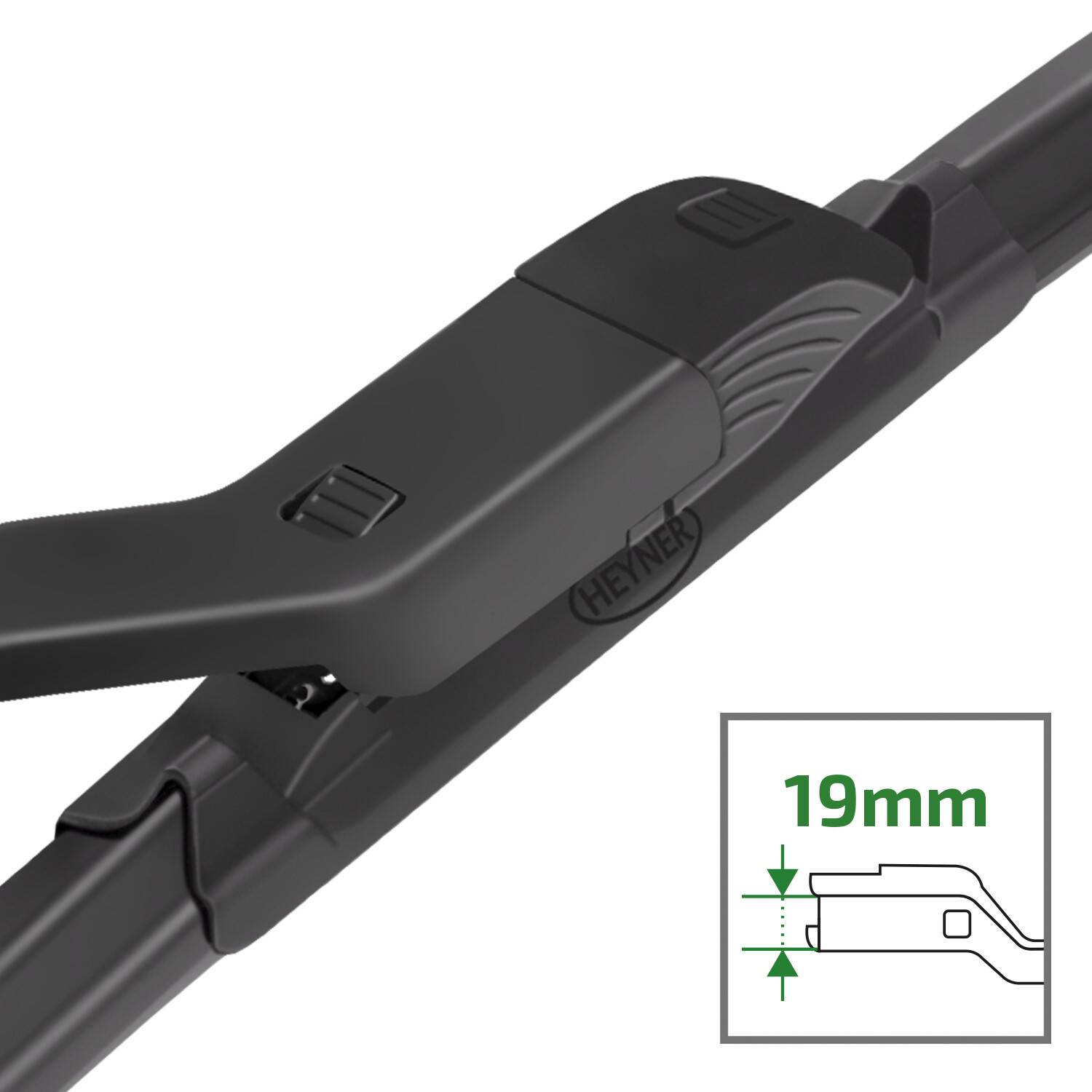 HEYNER® Scheibenwischer für JAECOO J7 04.2023 - 08.2026, HYBRID Flachbalkenwischer,