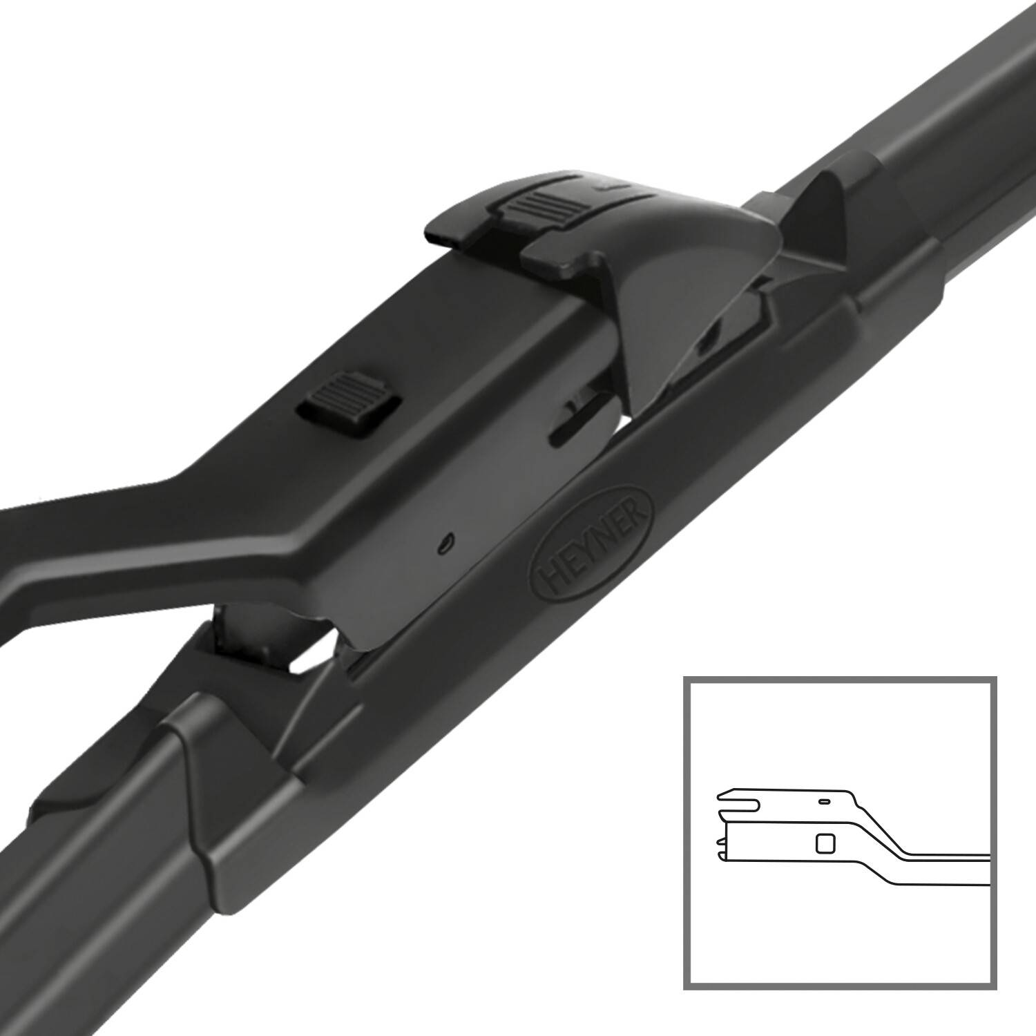 HEYNER® Scheibenwischer für SUBARU FORESTER 11.2024 - 08.2026, HYBRID Flachbalkenwischer,