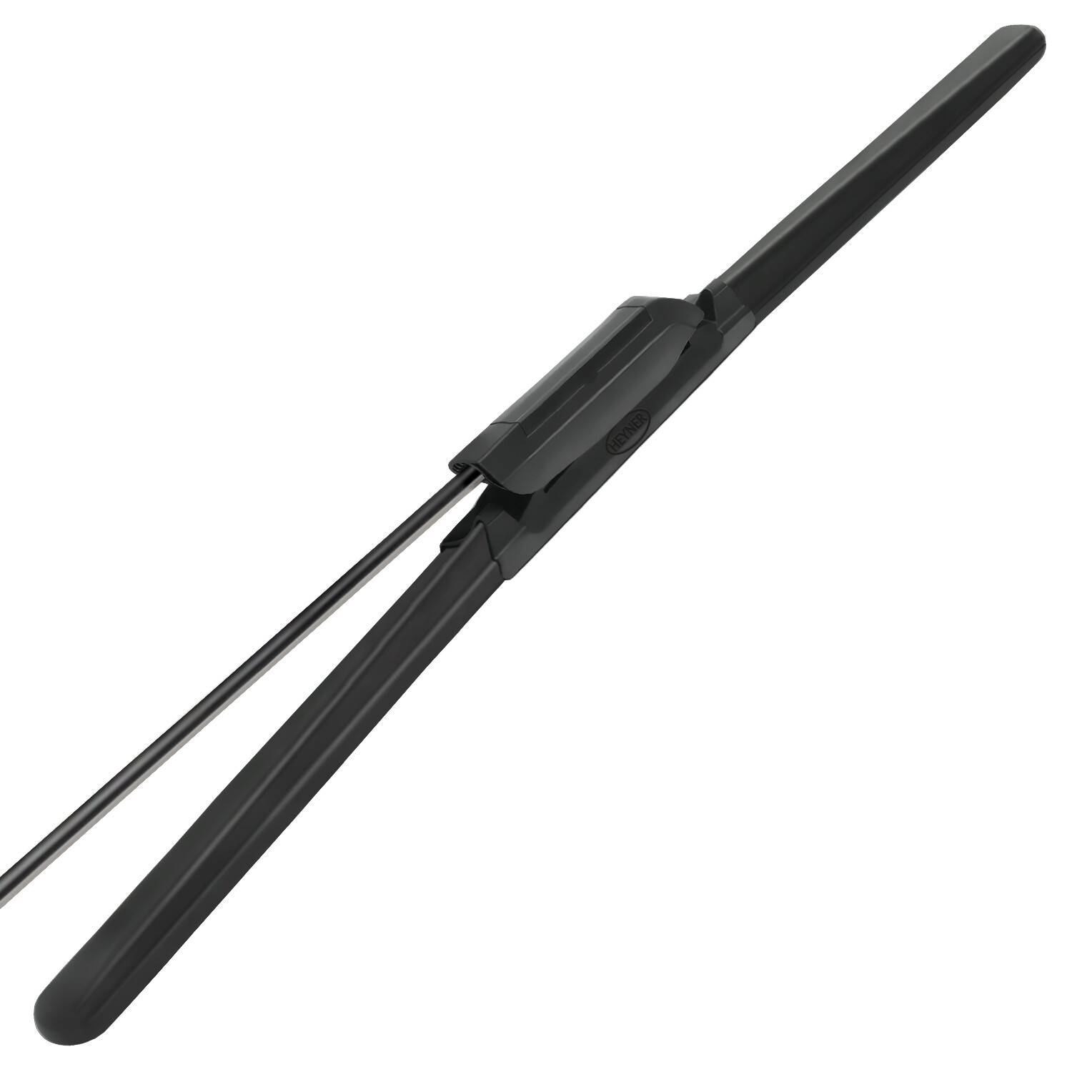 Eine schwarze, elegante Fernsehantenne mit flachem, rechteckigem Design und ausziehbaren Stäben, geeignet für die Innennutzung.