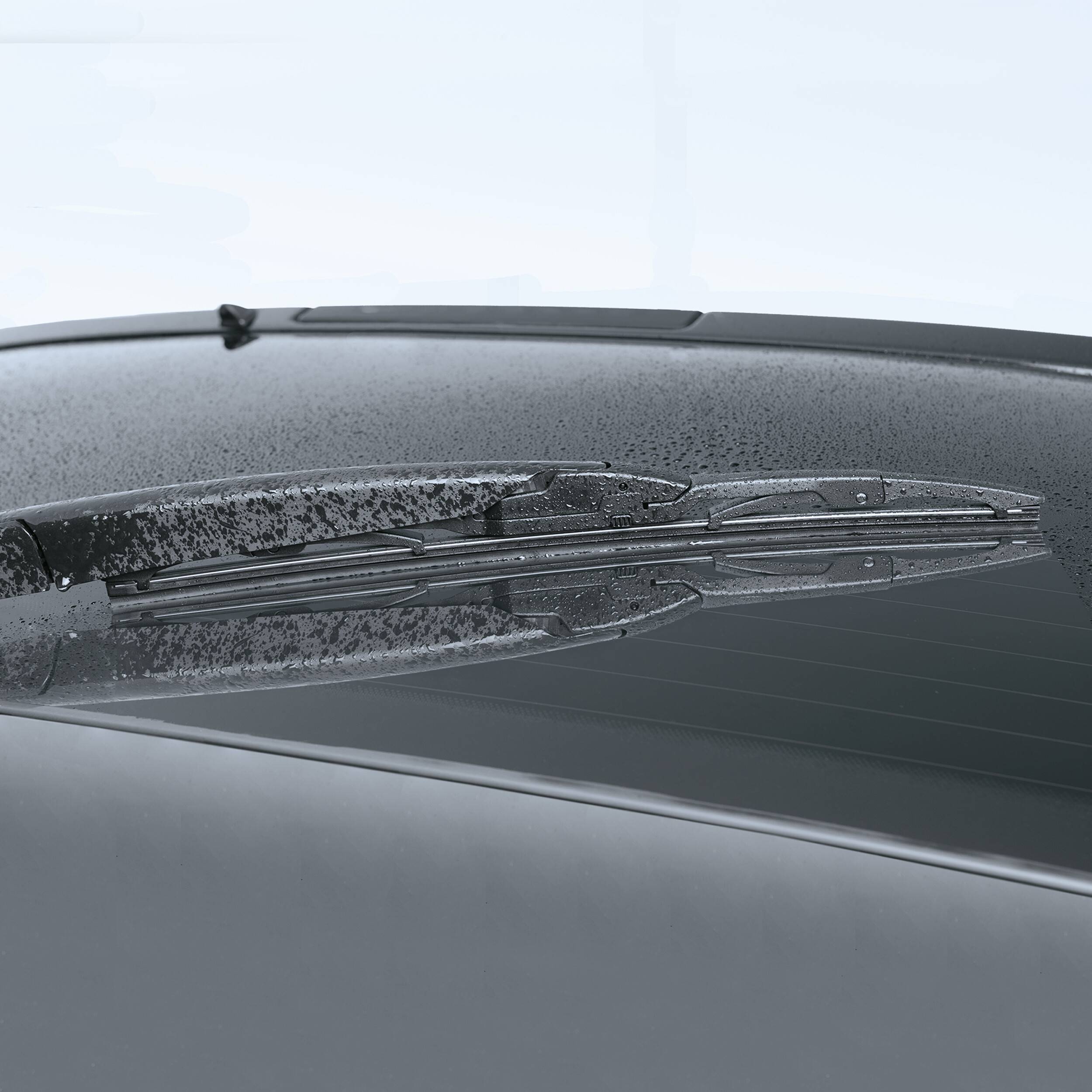 HEYNER® Scheibenwischer für Heckscheibe, Heckwischerblatt Länge 300 mm klassisches Wischerblatt für hinten mit Adapter