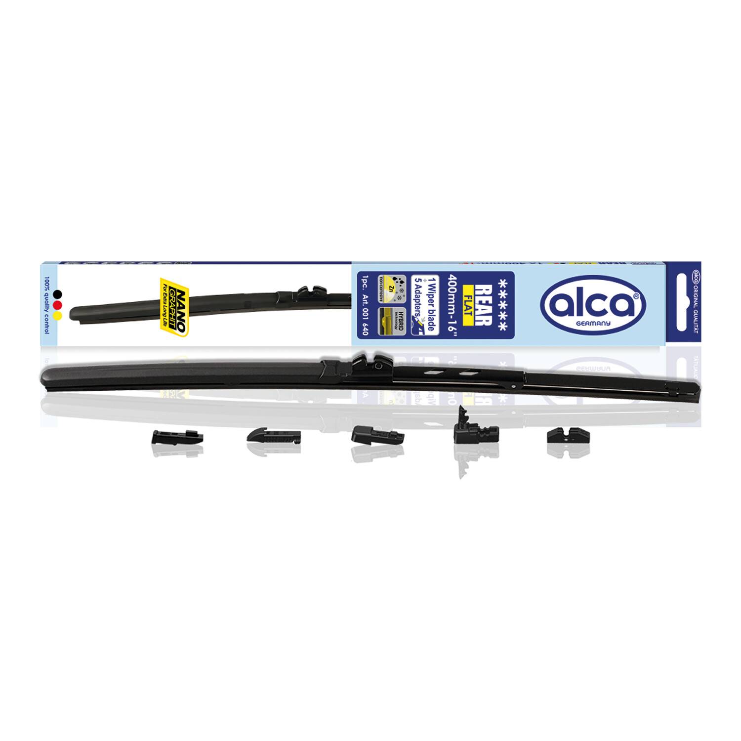 alca® Heckwischerblatt REAR FLAT 16 Zoll / 400 mm mit Adapter
