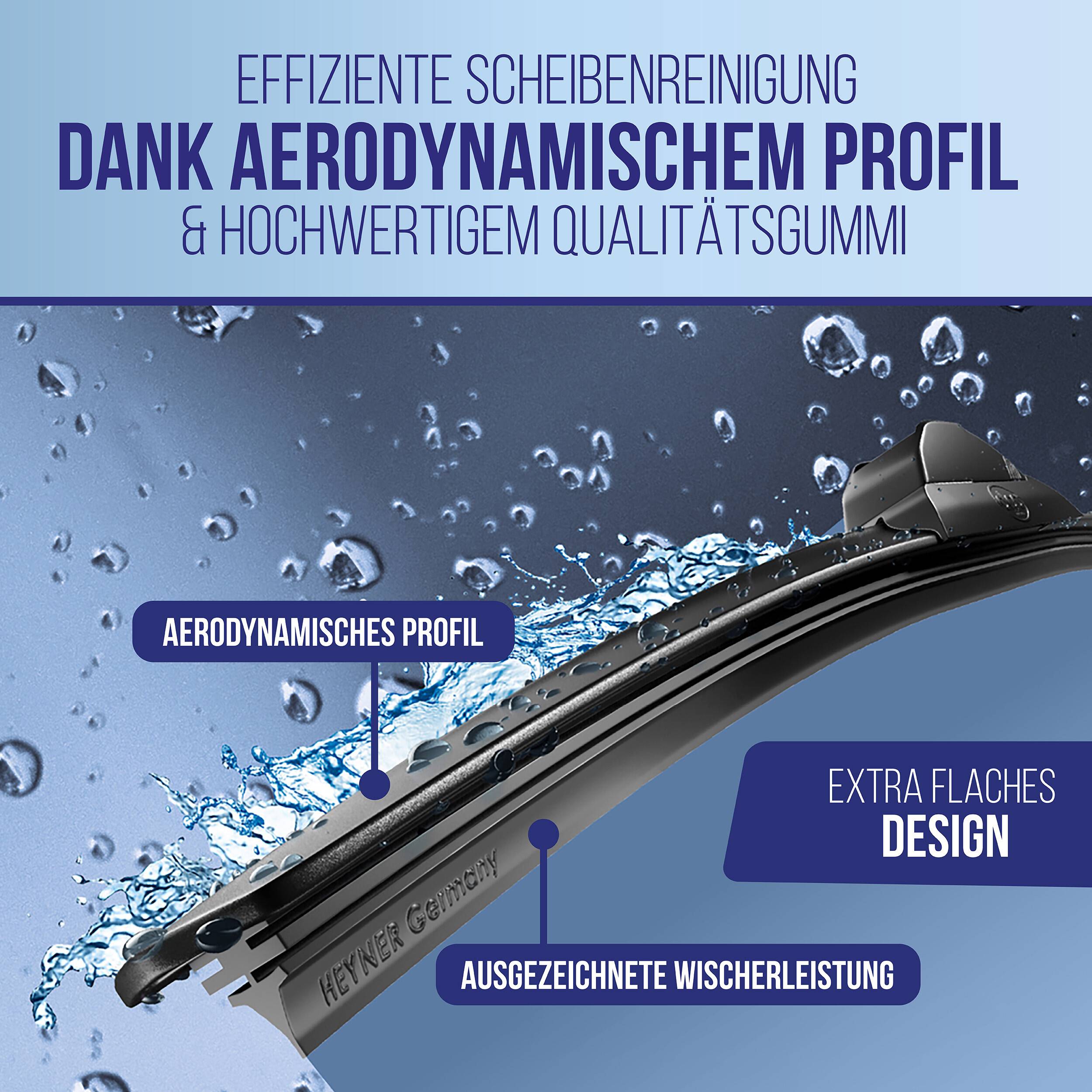 alca® Scheibenwischer passend für MAZDA MX-6 (10.1987 - 01.1997) SUPER FLAT Flachbalkenwischer