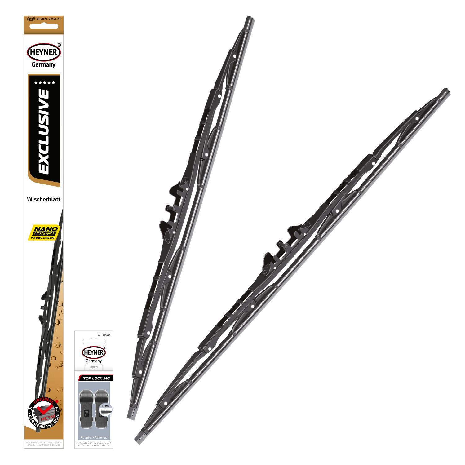 HEYNER® Scheibenwischer passend für LYNK & CO 06 (07.2020 - 03.2026) EXCLUSIVE, Gelenkwischer, klassisch