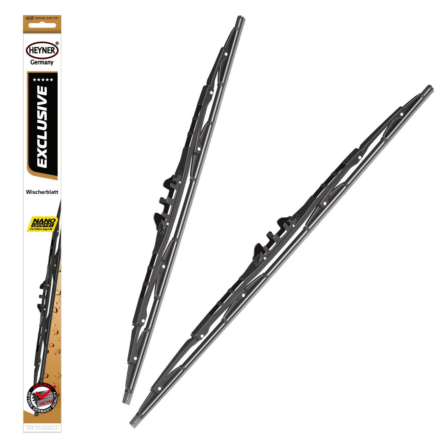 HEYNER® Scheibenwischer passend für PEUGEOT LANDTREK (11.2021 - 03.2026) EXCLUSIVE, Gelenkwischer, klassisch