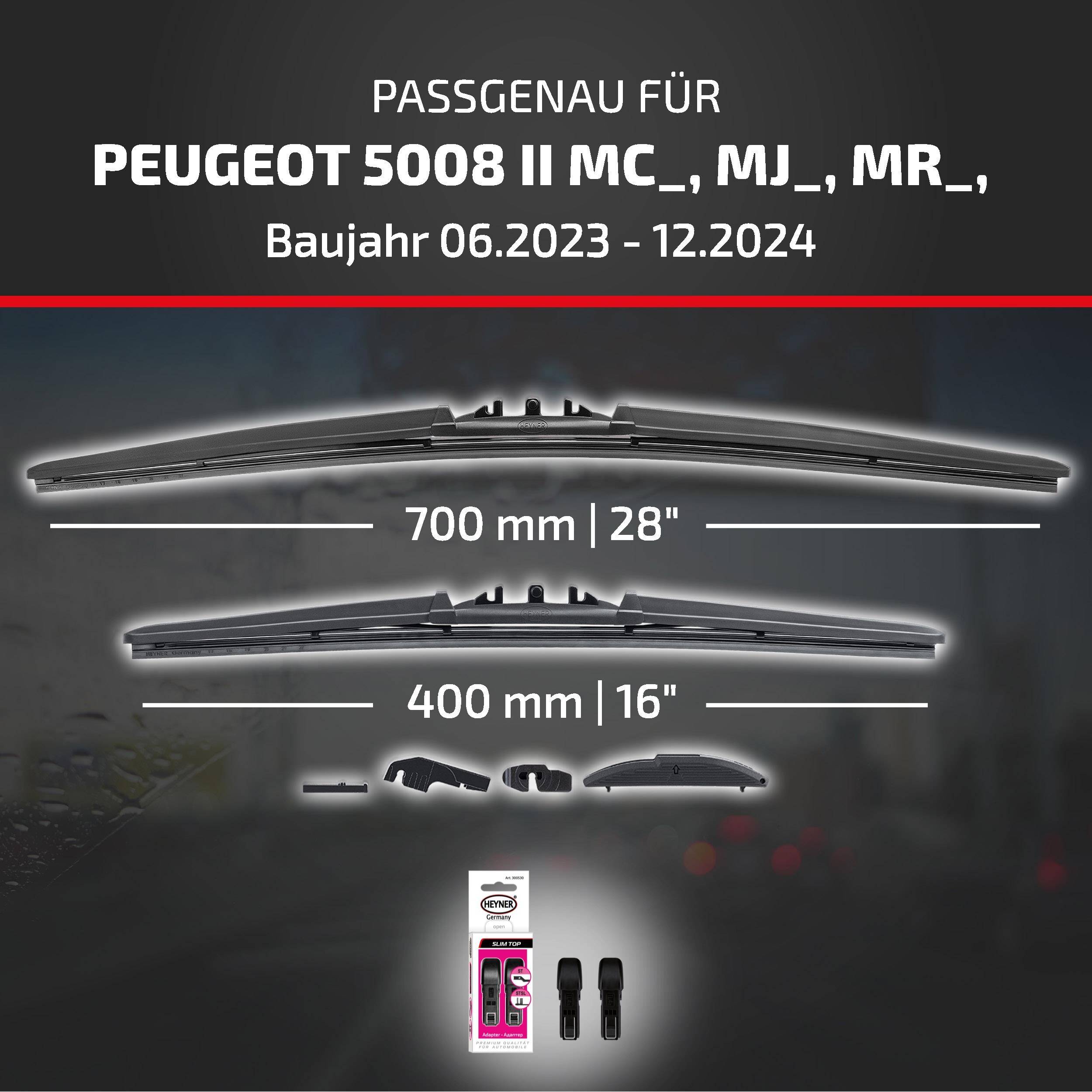 HEYNER® Scheibenwischer für PEUGEOT 5008 II