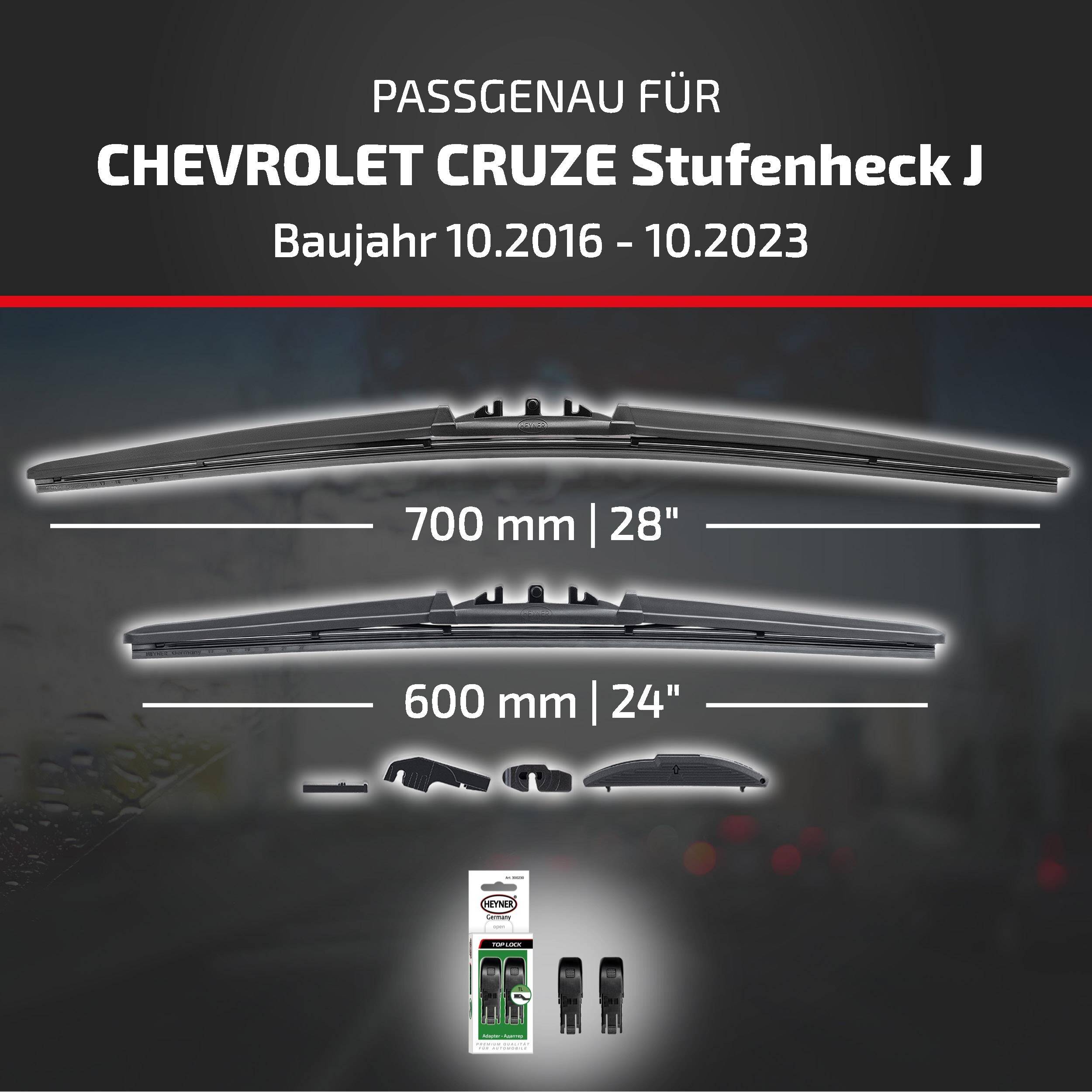 HEYNER® Scheibenwischer für CHEVROLET CRUZE Stufenheck