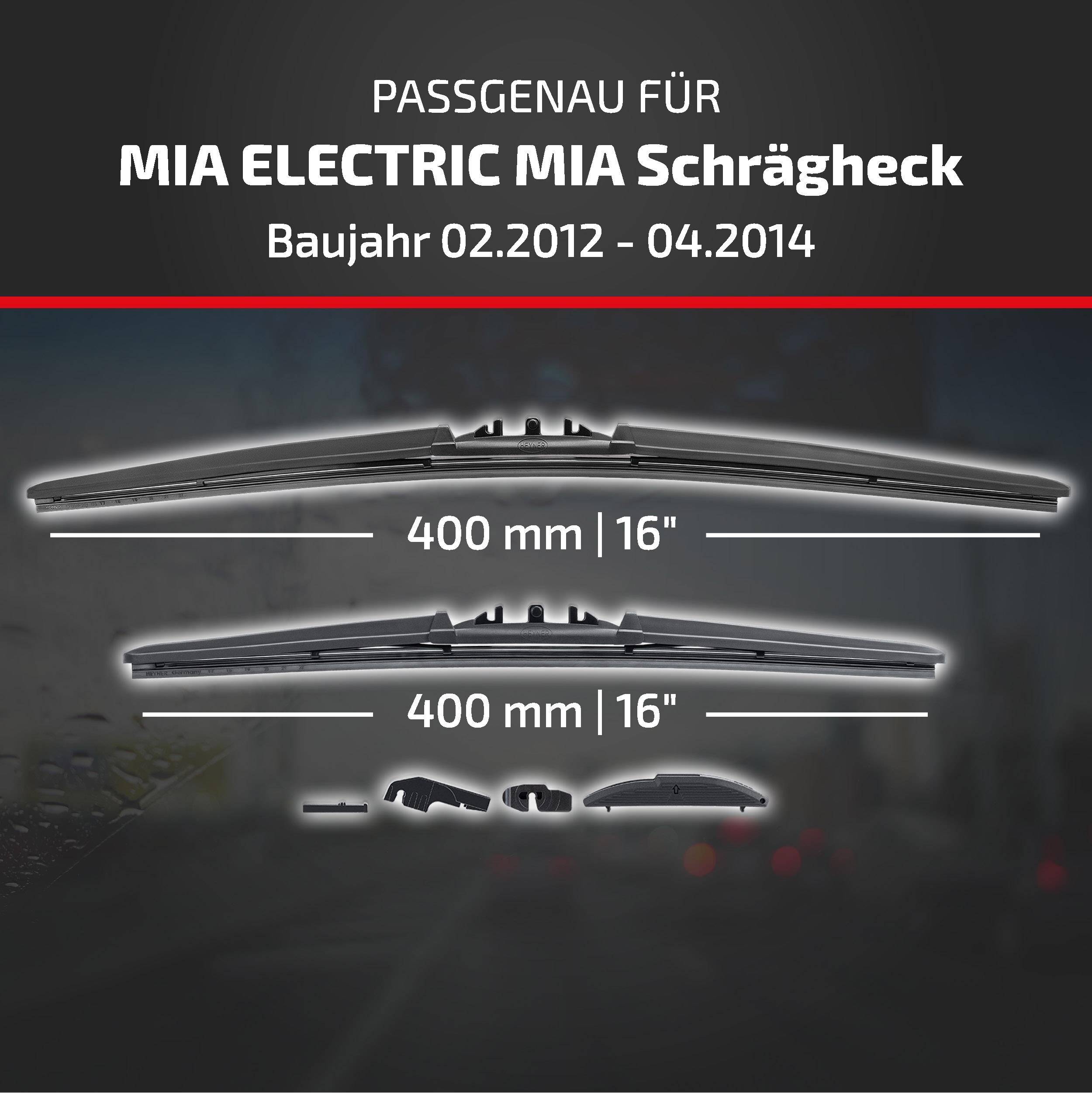 HEYNER® Scheibenwischer für MIA ELECTRIC MIA Schrägheck