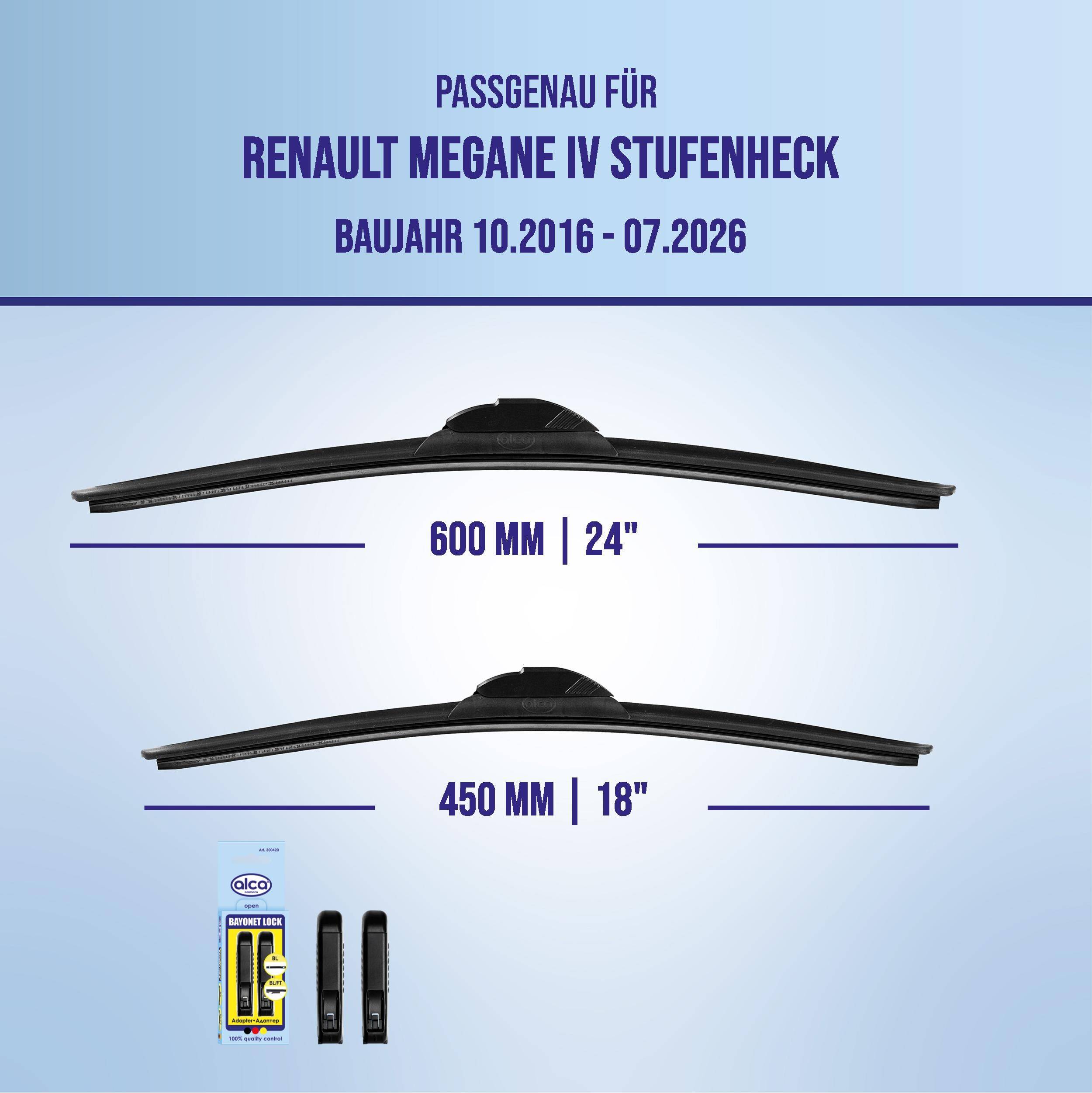 alca® Scheibenwischer für RENAULT MEGANE IV Stufenheck